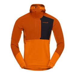 Norrona Lofoten Thermal Pro Hooded Jacket Men's in Gold Flame